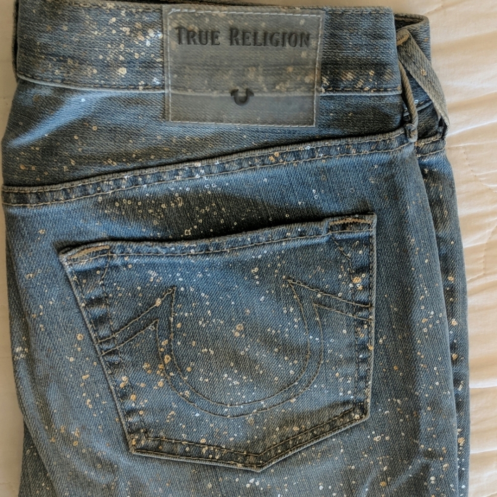 True Religion Gold & Silver Jeans